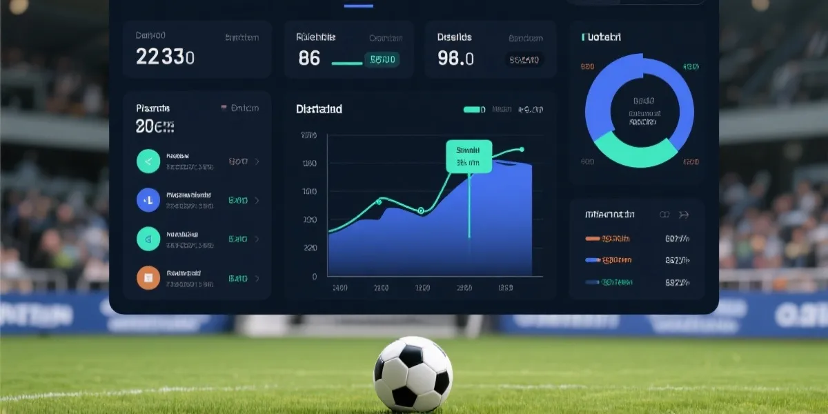 数据仪表盘与指数趋势示意图